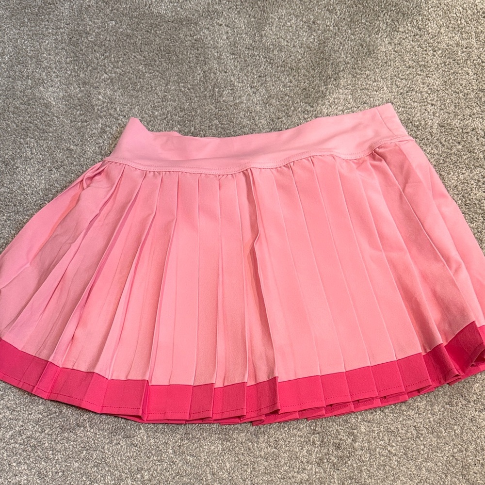 Pink Pleated Women's Skort